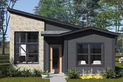 Stylish 4-Bedroom House Plan with Main-Level Master and Modern Flair