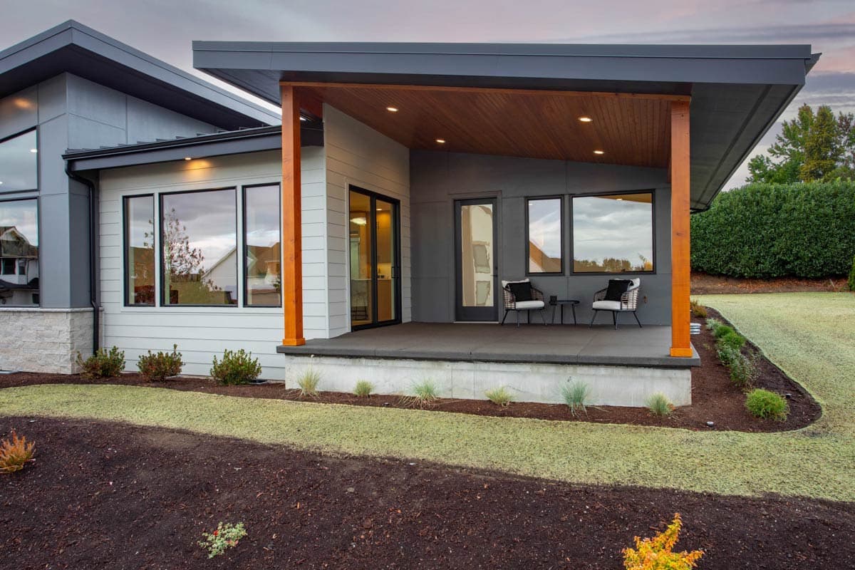 Plan 280258JWD: Contemporary Split Bedroom House Plan with Home Office and 3-Car Garage - Image #9 - Contemporary, Modern, Northwest