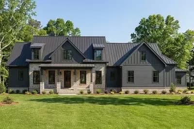 Craftsman House Plan: Two-Story Great Room, Split Bedrooms, and Porches