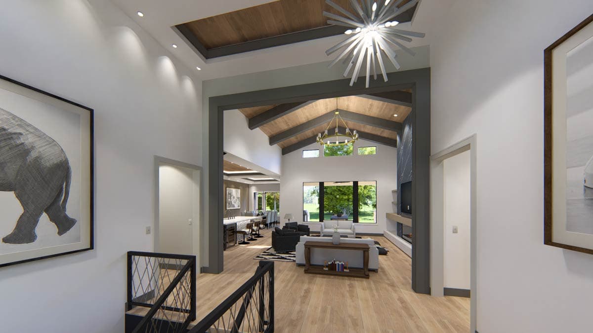 Plan 64566SC: Modern Farmhouse House Plan: Split Bedrooms, 3-Car Garage, Outdoor Kitchen - Image #10 - Contemporary, Modern Farmhouse, New American, Northwest