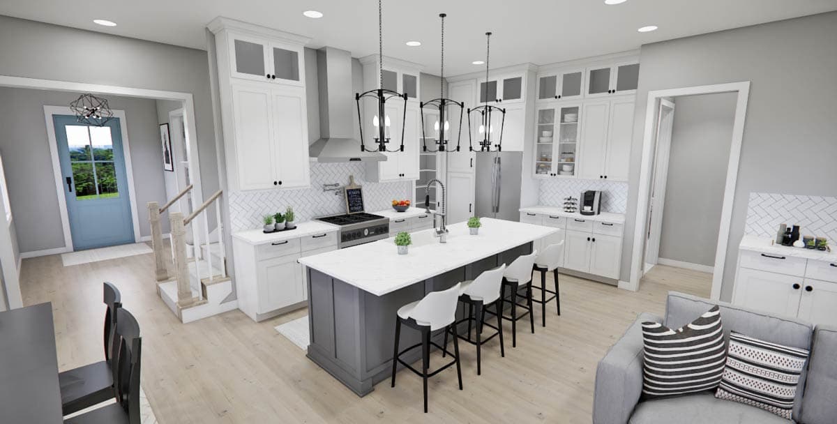 Plan 14929RK: Stylish Modern 4-Bedroom House Plan with Main Floor Master Suite - Image #8 - Contemporary, Modern