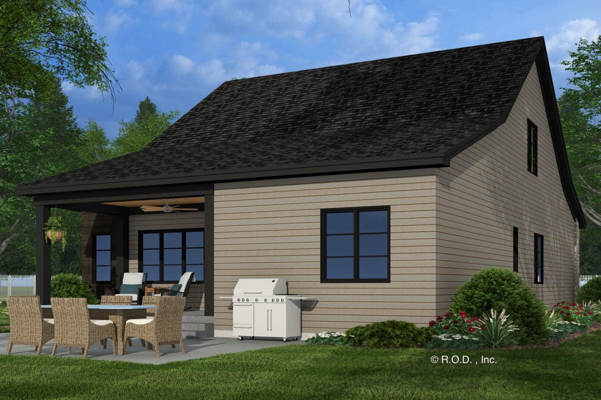 Plan 14929RK: Stylish Modern 4-Bedroom House Plan with Main Floor Master Suite - Image #5 - Contemporary, Modern