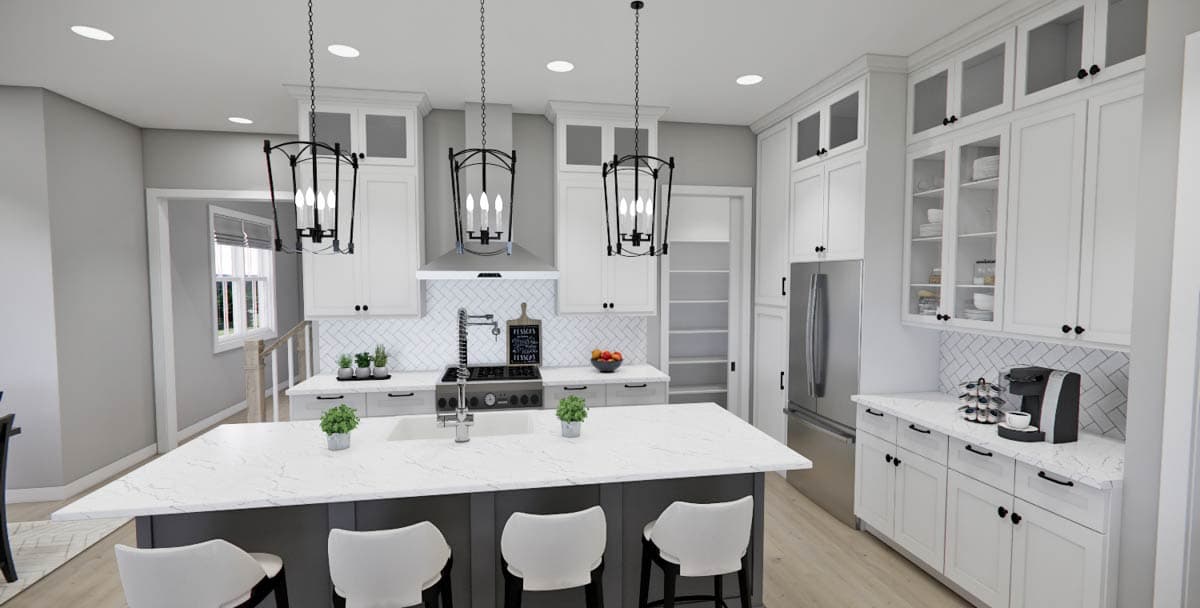 Plan 14929RK: Stylish Modern 4-Bedroom House Plan with Main Floor Master Suite - Image #10 - Contemporary, Modern