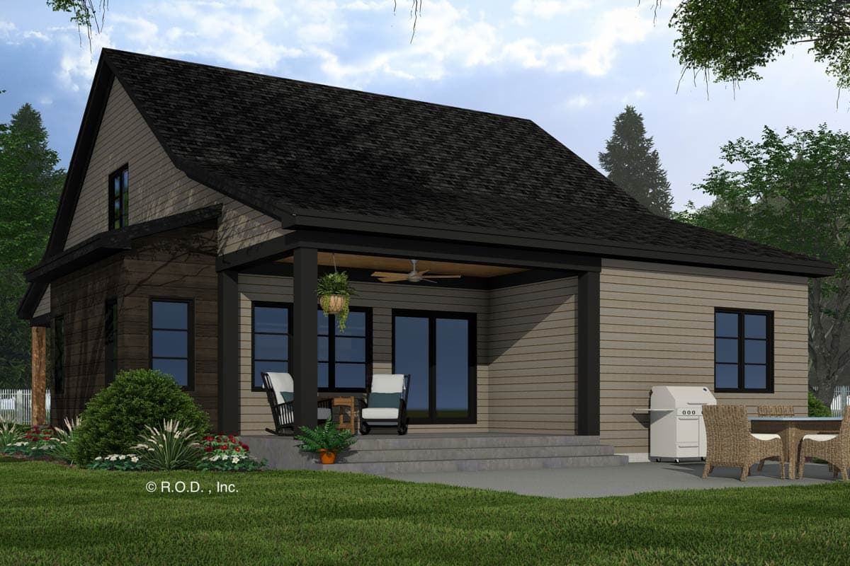 Plan 14929RK: Stylish Modern 4-Bedroom House Plan with Main Floor Master Suite - Image #6 - Contemporary, Modern