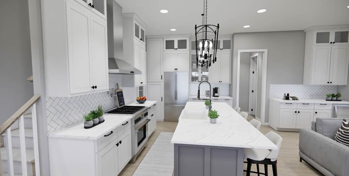 Plan 14929RK: Stylish Modern 4-Bedroom House Plan with Main Floor Master Suite - Image #11 - Contemporary, Modern