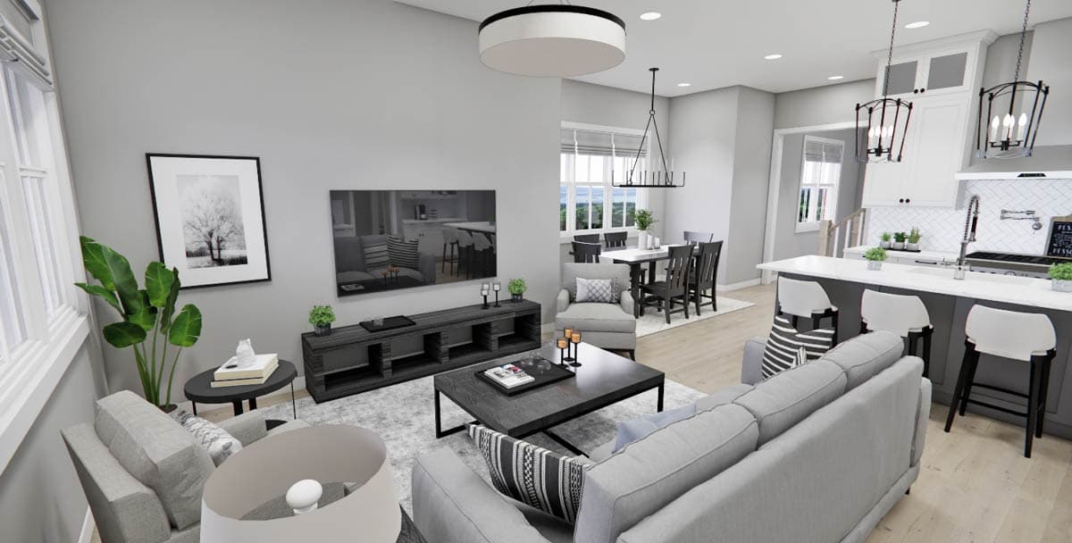 Plan 14929RK: Stylish Modern 4-Bedroom House Plan with Main Floor Master Suite - Image #17 - Contemporary, Modern