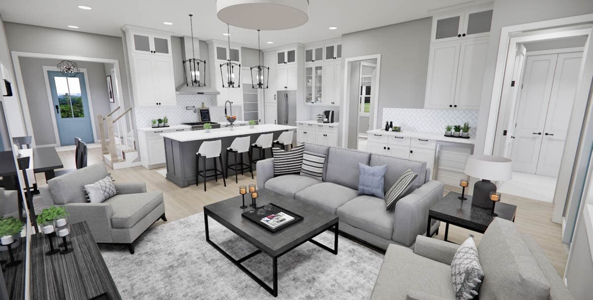 Plan 14929RK: Stylish Modern 4-Bedroom House Plan with Main Floor Master Suite - Image #21 - Contemporary, Modern