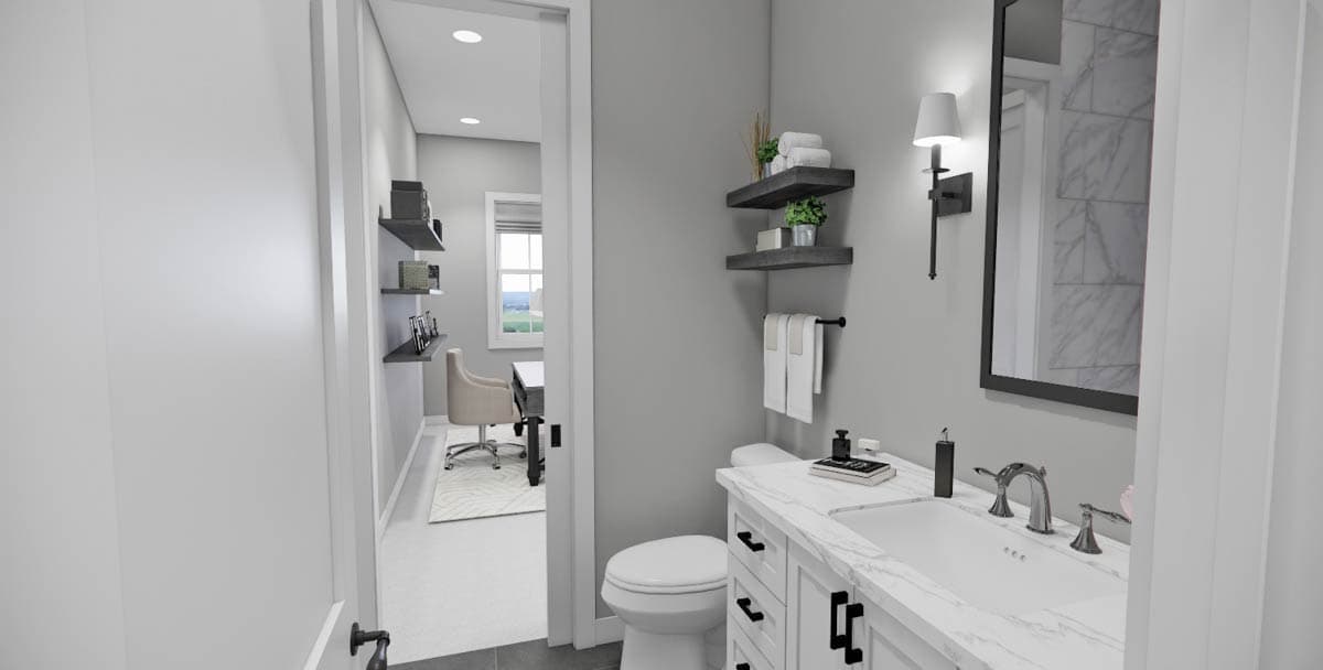 Plan 14929RK: Stylish Modern 4-Bedroom House Plan with Main Floor Master Suite - Image #26 - Contemporary, Modern