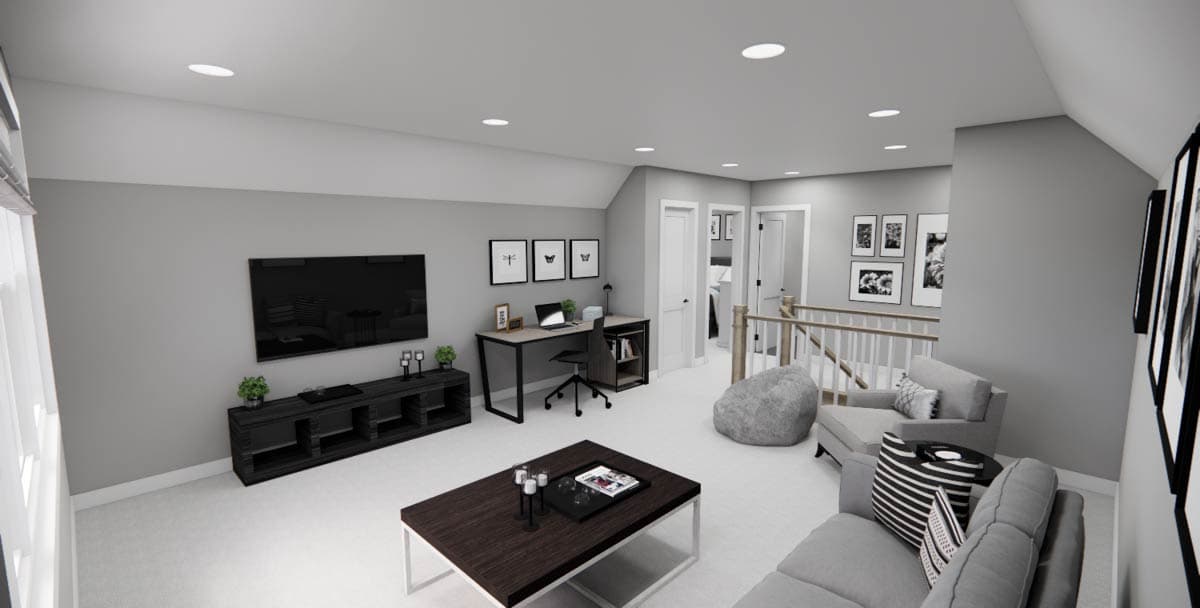 Plan 14929RK: Stylish Modern 4-Bedroom House Plan with Main Floor Master Suite - Image #36 - Contemporary, Modern