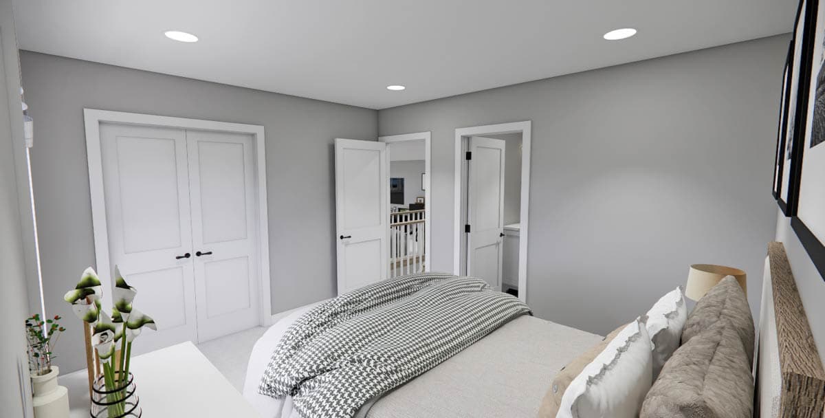 Plan 14929RK: Stylish Modern 4-Bedroom House Plan with Main Floor Master Suite - Image #43 - Contemporary, Modern