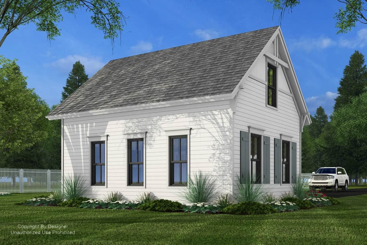 Plan 14995RK: Classic Traditional Two-Car Garage House Plan with 10 Ceilings - Image #5 - Traditional