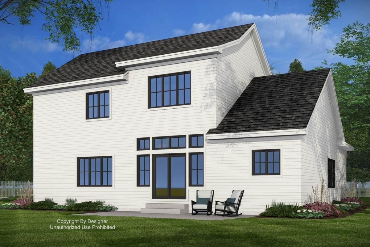 Plan 140045RK: Elegant Farmhouse House Plan with First Floor Master Suite and Loft - Image #8 - Farmhouse, New American