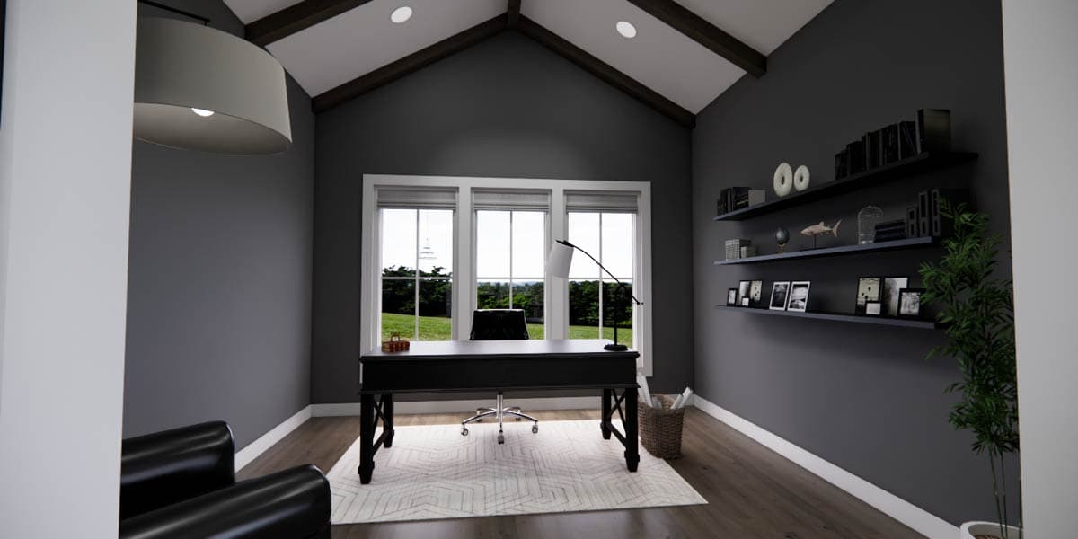 Plan 140045RK: Elegant Farmhouse House Plan with First Floor Master Suite and Loft - Image #9 - Farmhouse, New American