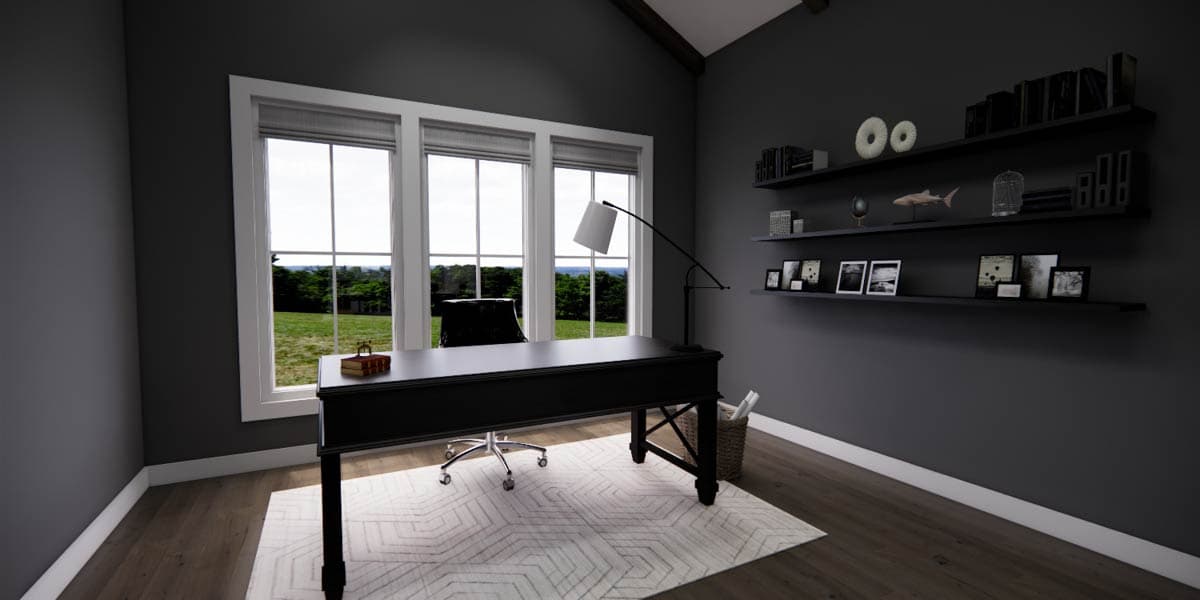 Plan 140045RK: Elegant Farmhouse House Plan with First Floor Master Suite and Loft - Image #11 - Farmhouse, New American