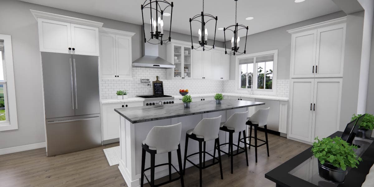 Plan 140045RK: Elegant Farmhouse House Plan with First Floor Master Suite and Loft - Image #20 - Farmhouse, New American