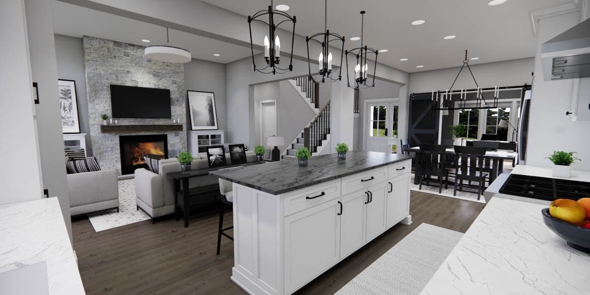 Plan 140045RK: Elegant Farmhouse House Plan with First Floor Master Suite and Loft - Image #18 - Farmhouse, New American