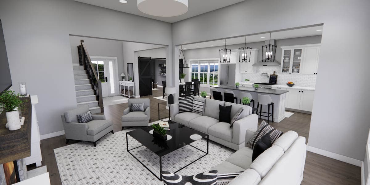 Plan 140045RK: Elegant Farmhouse House Plan with First Floor Master Suite and Loft - Image #21 - Farmhouse, New American