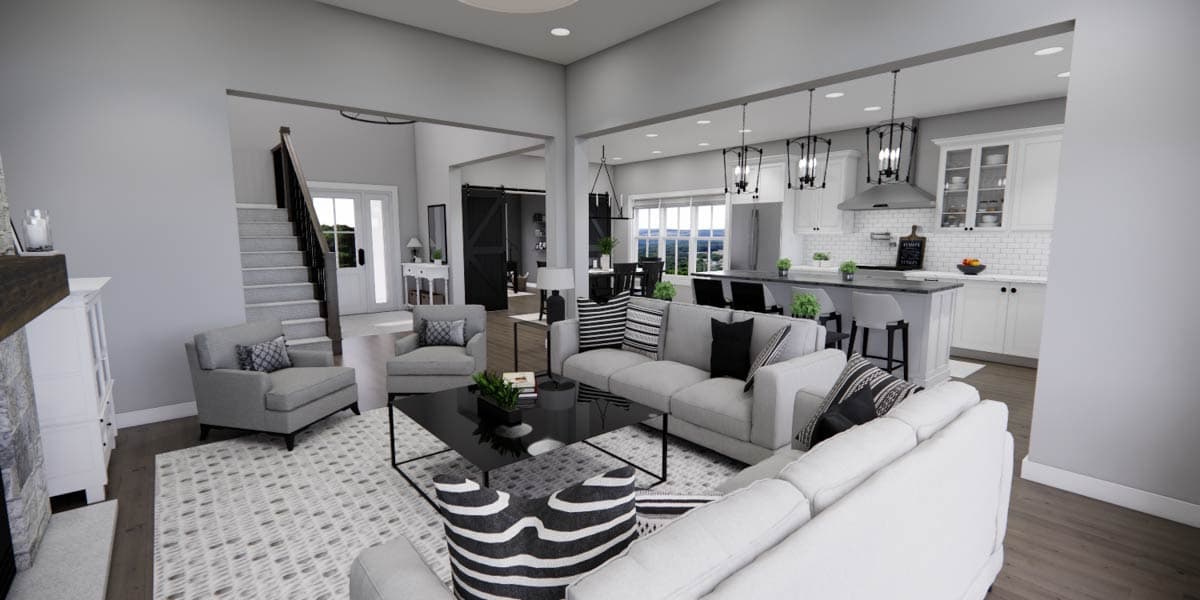 Plan 140045RK: Elegant Farmhouse House Plan with First Floor Master Suite and Loft - Image #23 - Farmhouse, New American