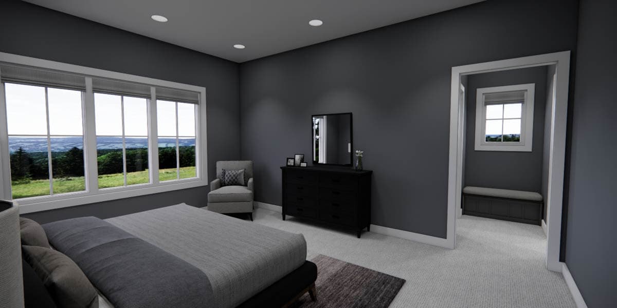 Plan 140045RK: Elegant Farmhouse House Plan with First Floor Master Suite and Loft - Image #30 - Farmhouse, New American
