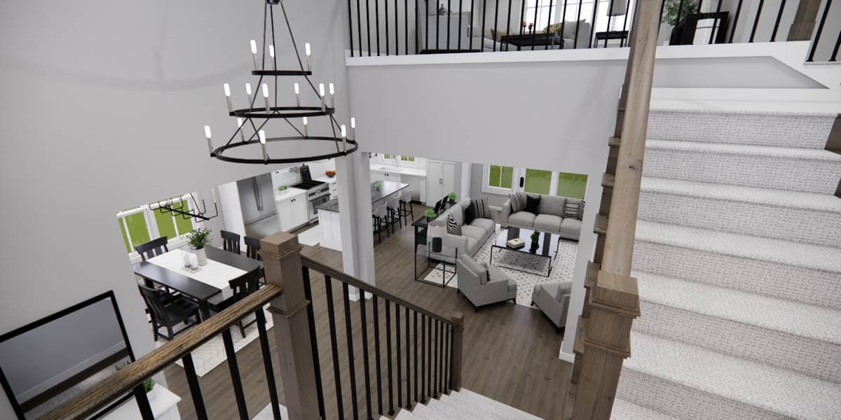 Plan 140045RK: Elegant Farmhouse House Plan with First Floor Master Suite and Loft - Image #46 - Farmhouse, New American