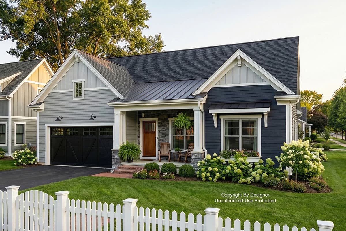 Plan image - 140048RK:Craftsman New American House Plan with Split Bedrooms and 2-Car Garage