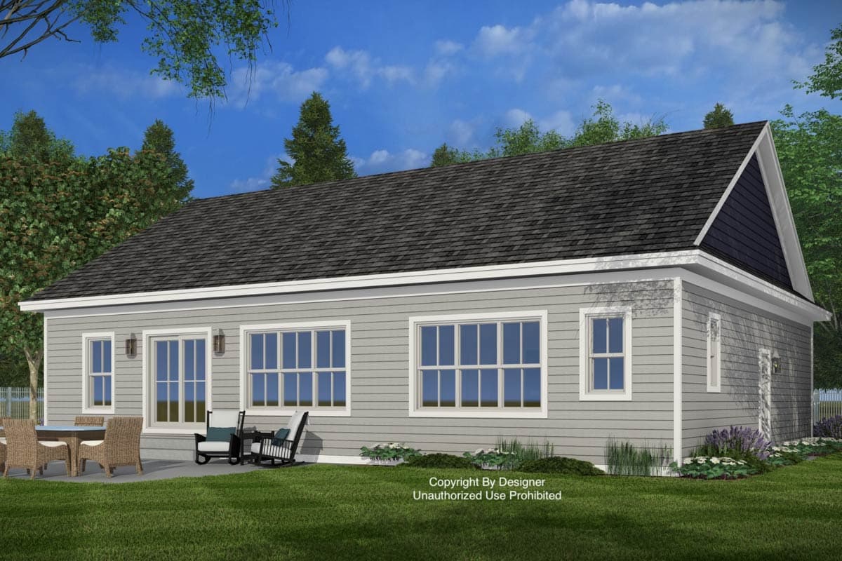 Plan 140048RK: Craftsman New American House Plan with Split Bedrooms and 2-Car Garage - Image #5 - Craftsman, New American