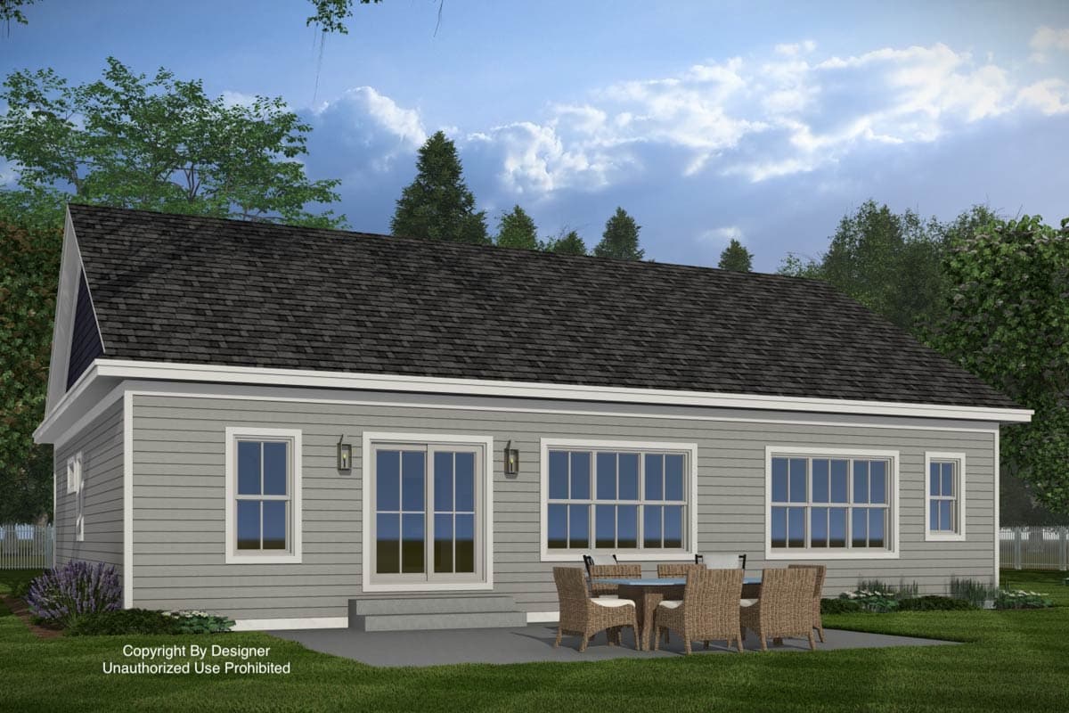 Plan 140048RK: Craftsman New American House Plan with Split Bedrooms and 2-Car Garage - Image #6 - Craftsman, New American