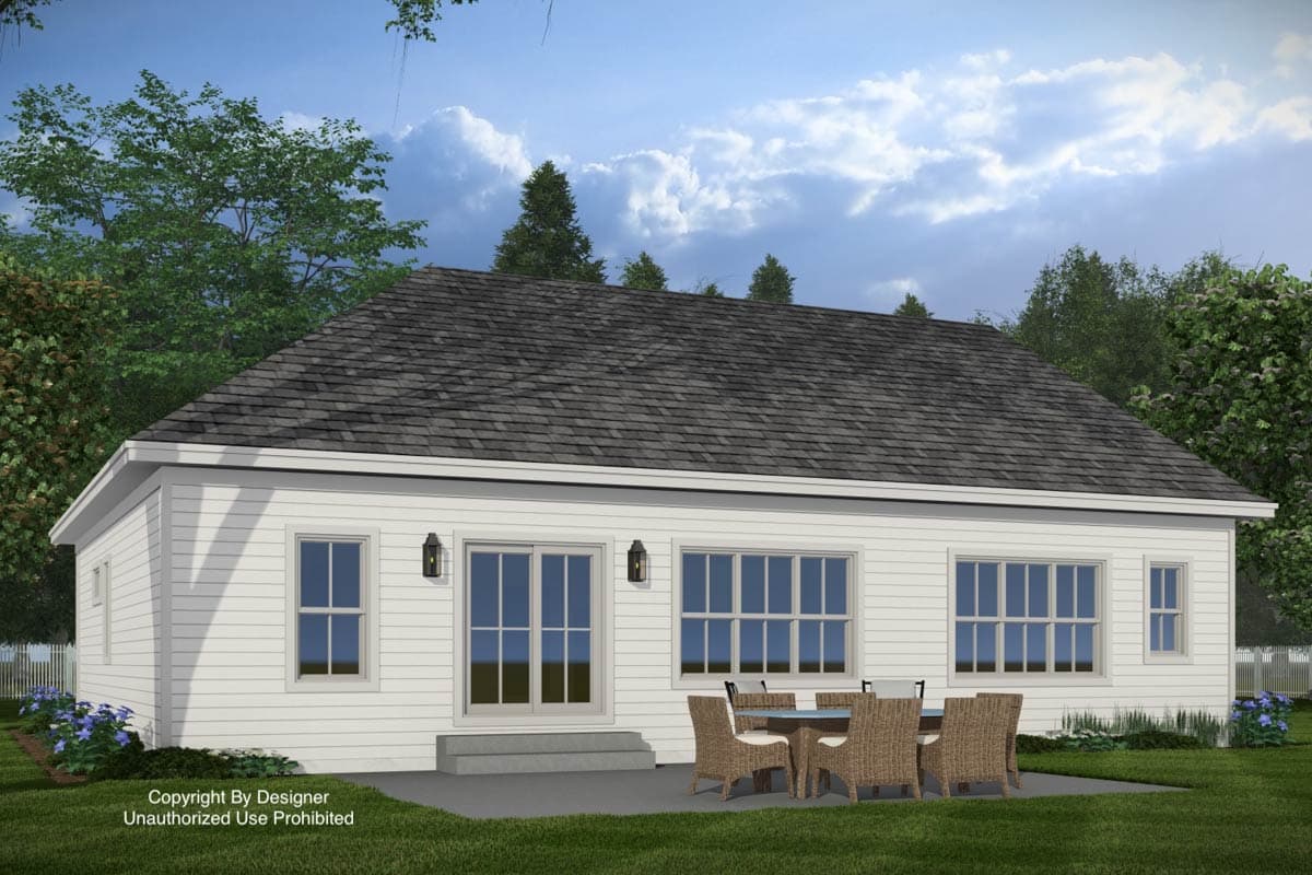 Plan 140049RK: Modern Farmhouse House Plan with 2-3 Bedrooms and Flexible Living Space - Image #6 - Farmhouse, Modern Farmhouse, New American