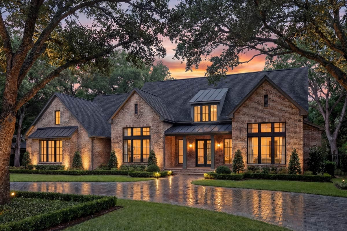 Plan 52024HZ: Grand Modern Farmhouse House Plan with Split Bedrooms and Outdoor Kitchen - Image #5 - Modern Farmhouse, Traditional, Transitional