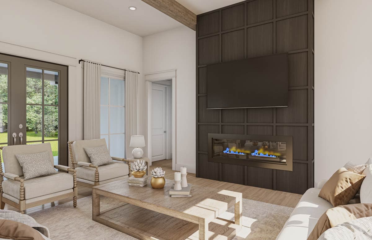 Plan 52024HZ: Grand Modern Farmhouse House Plan with Split Bedrooms and Outdoor Kitchen - Image #11 - Modern Farmhouse, Traditional, Transitional