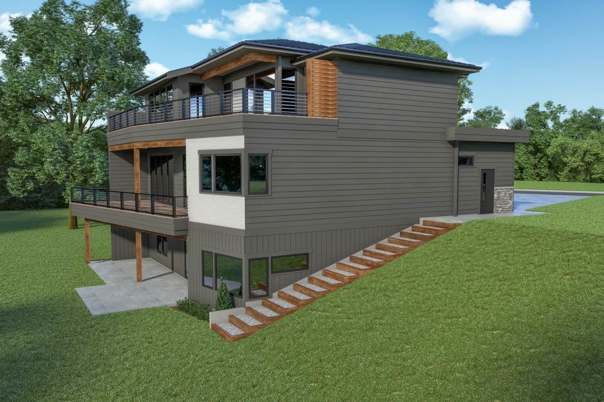 Plan 280259JWD: Northwest Modern House Plan with Walkout, Dual Decks, and Home Office - Image #33 - Contemporary, Modern, Northwest