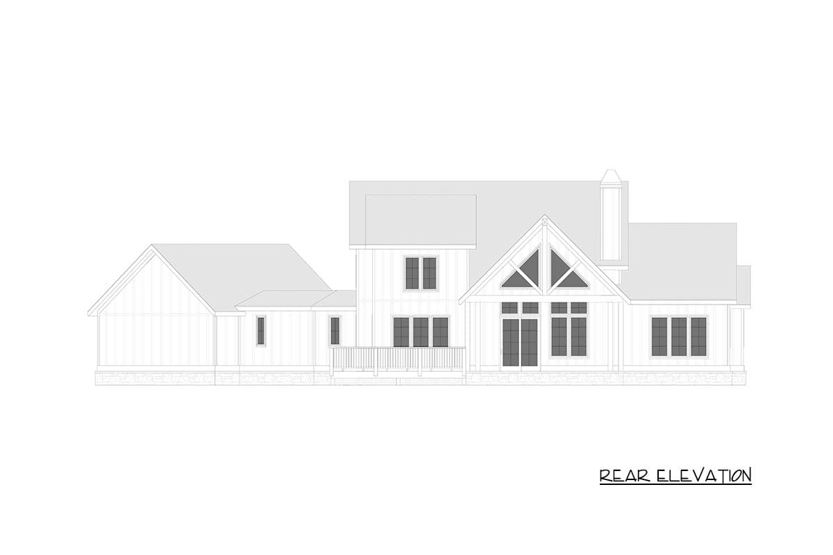 Plan 750009LDG: Rustic Mountain Plan: Main Level Master, Two-Story Great Room - Image #8 - Mountain, Rustic, Vacation