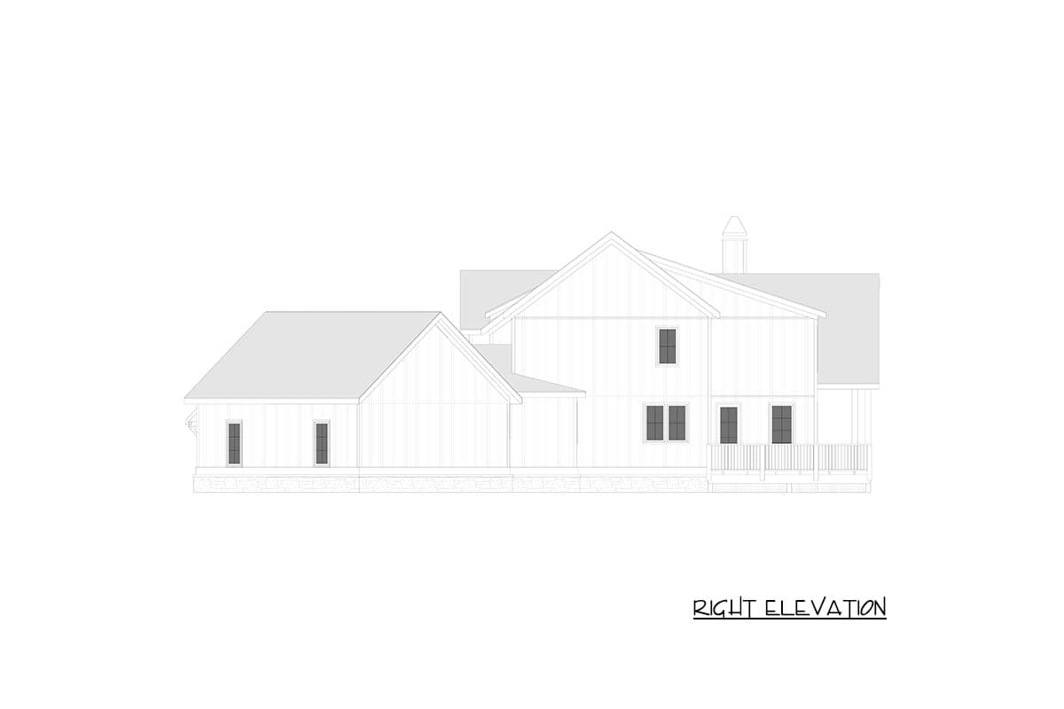 Plan 750009LDG: Rustic Mountain Plan: Main Level Master, Two-Story Great Room - Image #9 - Mountain, Rustic, Vacation
