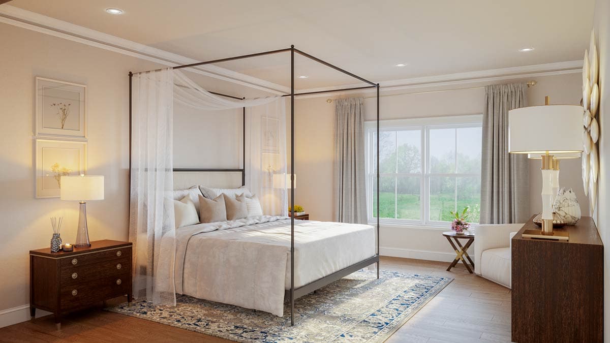 Plan 810055RBT: Modern Farmhouse Plan: 4 Beds, Split Layout, Private Workshop - Image #8 - Farmhouse, Modern Farmhouse, Ranch, Traditional