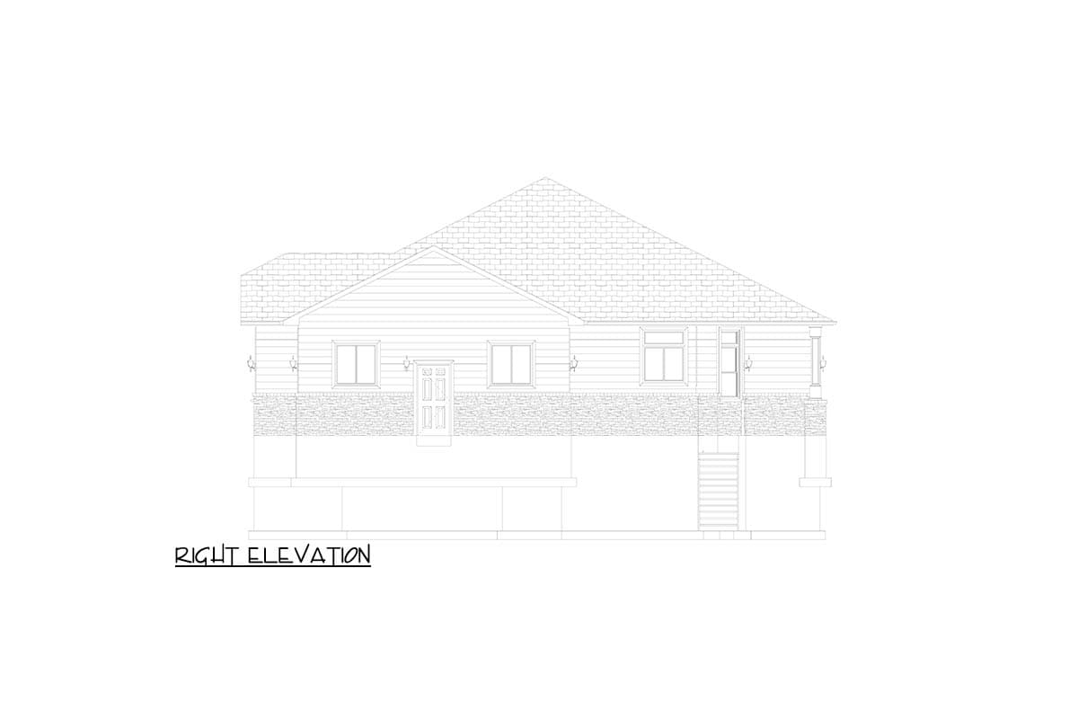 Plan 61691UT: Craftsman Ranch House Plan with 3-Car Garage and Home Office - Image #35 - Craftsman, Ranch
