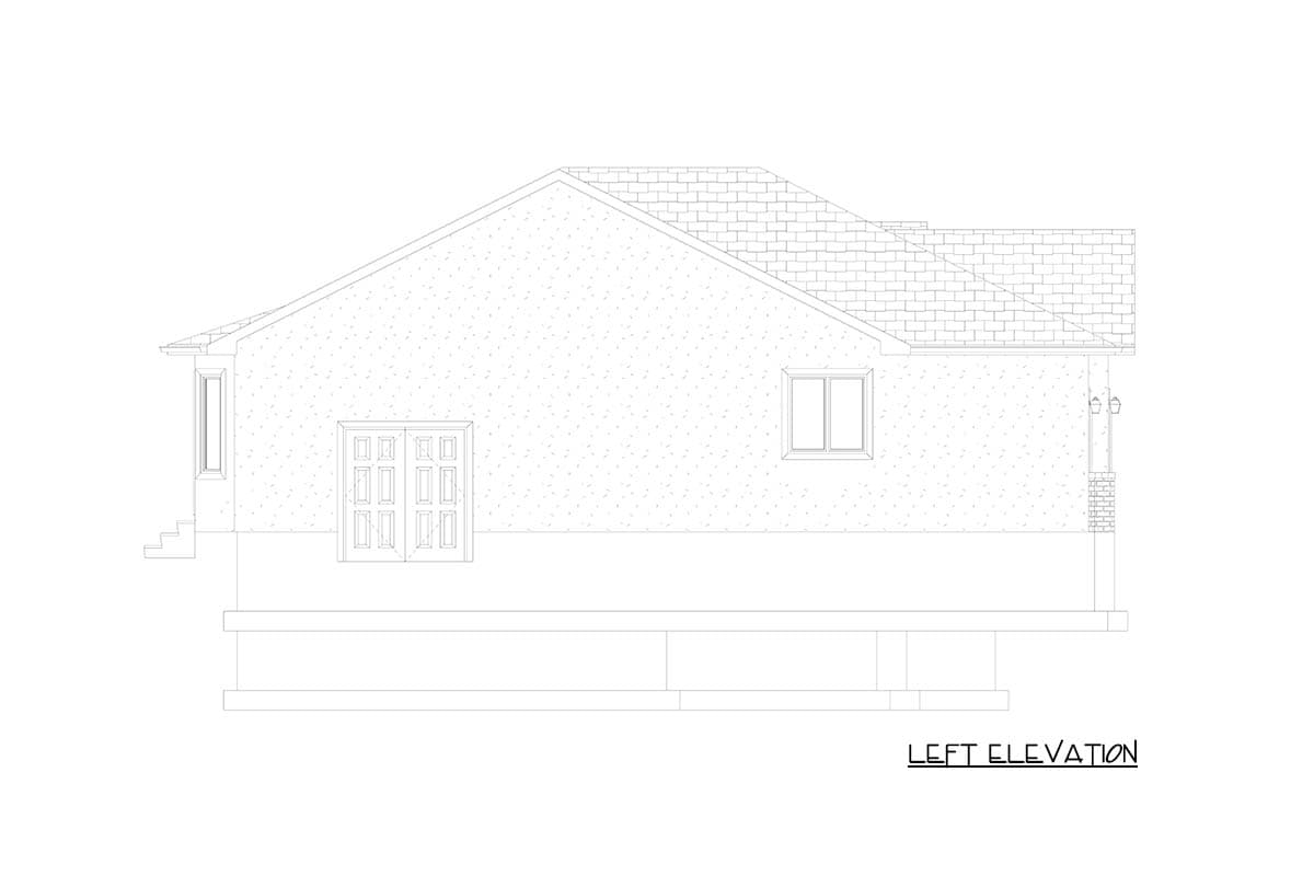 Plan 61692UT: Craftsman Ranch House Plan with 3-Car Garage and Main-Level Master Suite - Image #34 - Craftsman, Ranch, Traditional