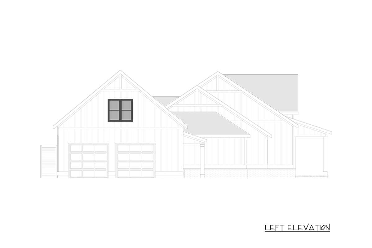 Plan 750010LDG: Modern Farmhouse Ranch Plan with Outdoor Kitchen & Bonus Room - Image #6 - Modern Farmhouse, New American, Ranch