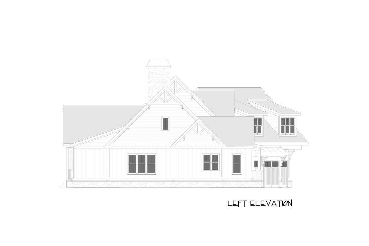 Plan 750011LDG: Modern Farmhouse House Plan with Main-Level Master and Two-Story Great Room - Image #6 - Hill Country, Modern Farmhouse, Mountain, Rustic