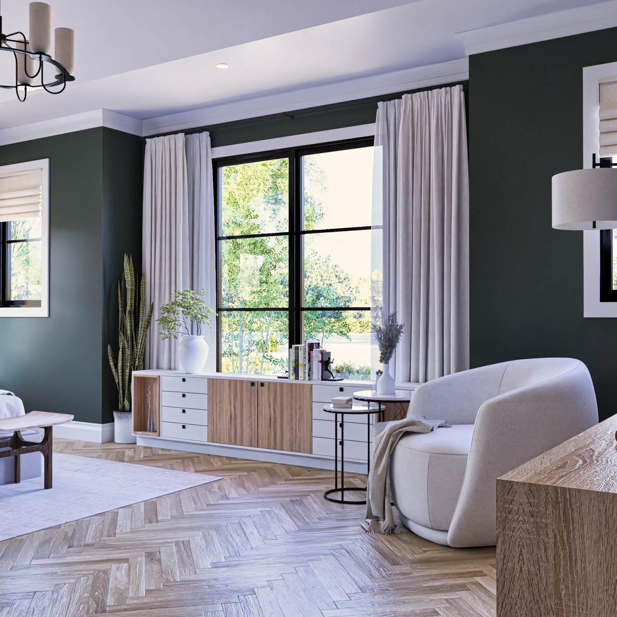 Plan 12341JL: Modern 3-Bedroom House Plan with Outdoor Kitchen and Two-Story Great Room - Image #18 - Modern