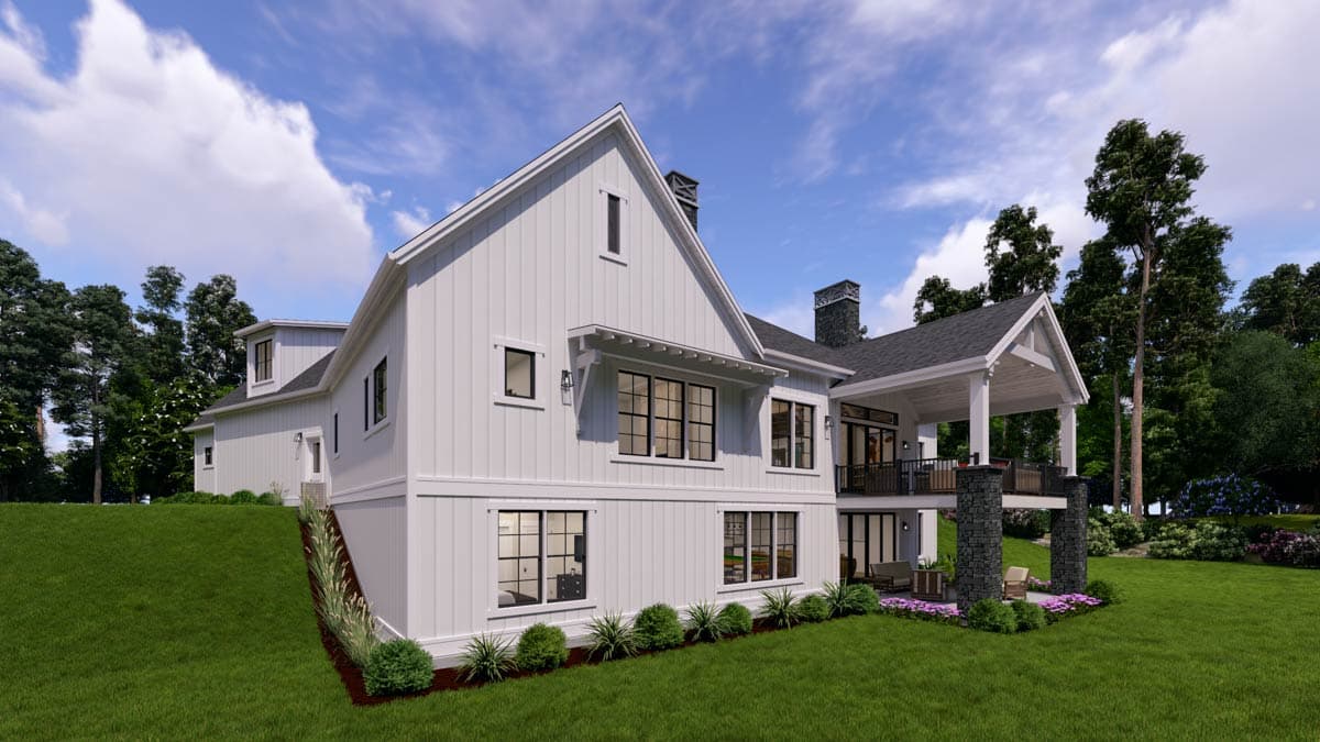 Plan 64567SC: Expansive Modern Farmhouse House Plan with 3 Beds and Angled 3-Car Garage - Image #5 - Country, Farmhouse, Modern Farmhouse, Mountain