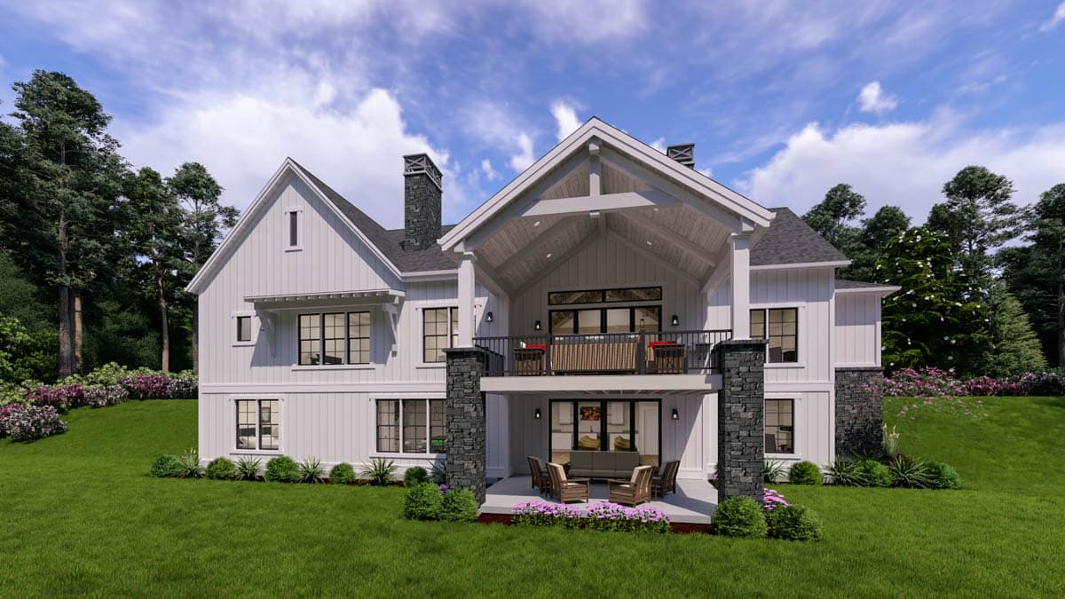 Plan 64567SC: Expansive Modern Farmhouse House Plan with 3 Beds and Angled 3-Car Garage - Image #6 - Country, Farmhouse, Modern Farmhouse, Mountain