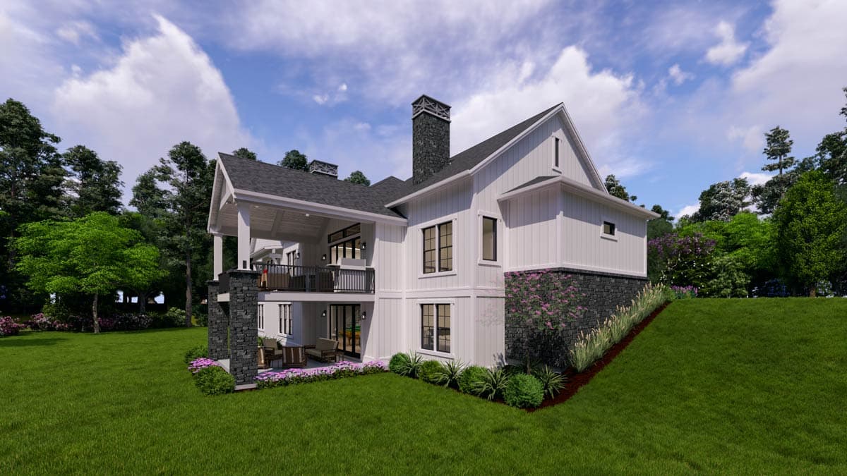 Plan 64567SC: Expansive Modern Farmhouse House Plan with 3 Beds and Angled 3-Car Garage - Image #7 - Country, Farmhouse, Modern Farmhouse, Mountain