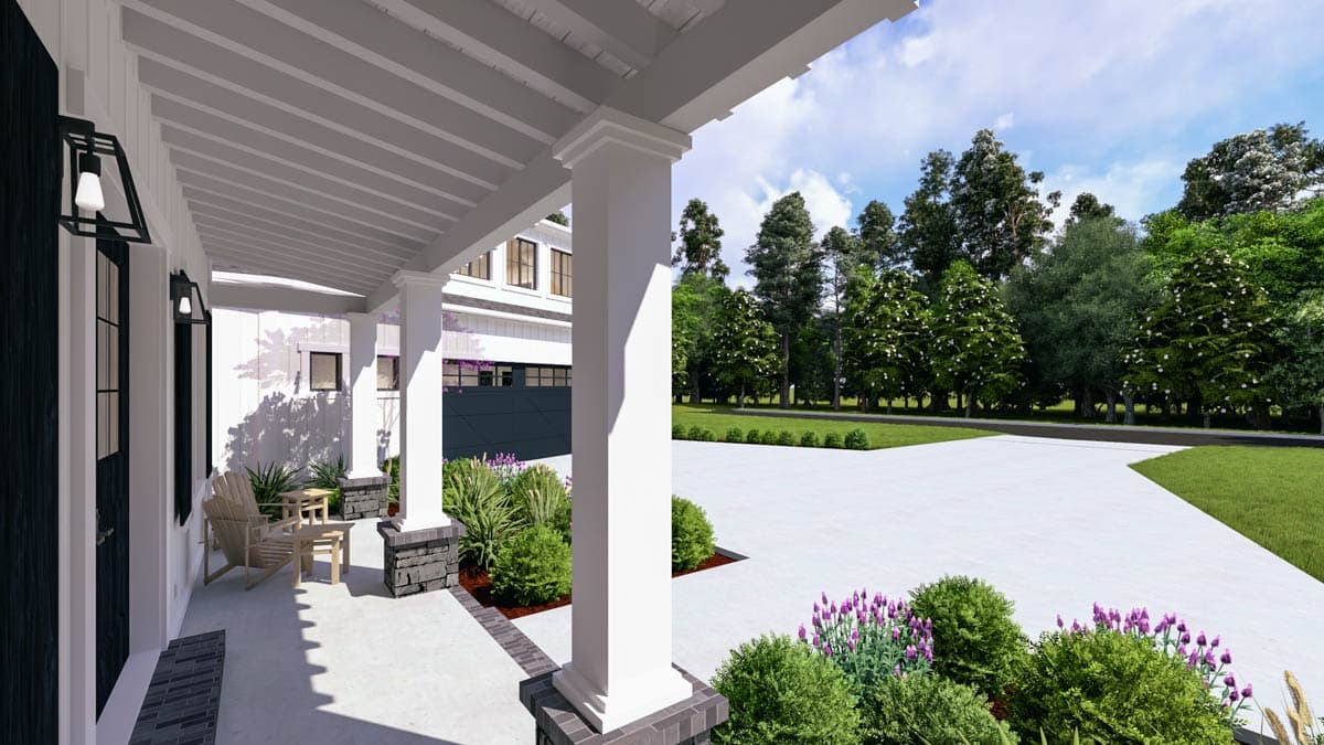 Plan 64567SC: Expansive Modern Farmhouse House Plan with 3 Beds and Angled 3-Car Garage - Image #11 - Country, Farmhouse, Modern Farmhouse, Mountain