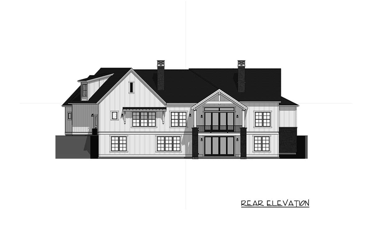 Plan 64567SC: Expansive Modern Farmhouse House Plan with 3 Beds and Angled 3-Car Garage - Image #16 - Country, Farmhouse, Modern Farmhouse, Mountain