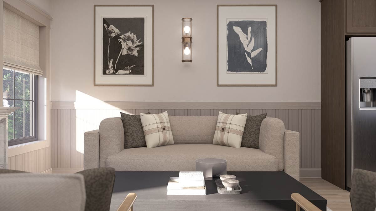 Plan 623595DJ: Modern Craftsman Townhome Plan with Drive-Under Garage - Image #15 - Craftsman, New American