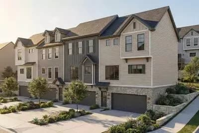 Modern Craftsman Townhome Plan with Drive-Under Garage