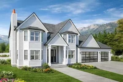 Versatile Modern Farmhouse House Plan with 5+ Beds, Loft and 3-Car Garage