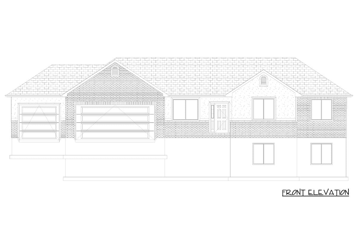 Plan 61697UT: Craftsman Ranch House Plan with 3-Car Garage and Home Office - Image #26 - Craftsman, Ranch, Traditional