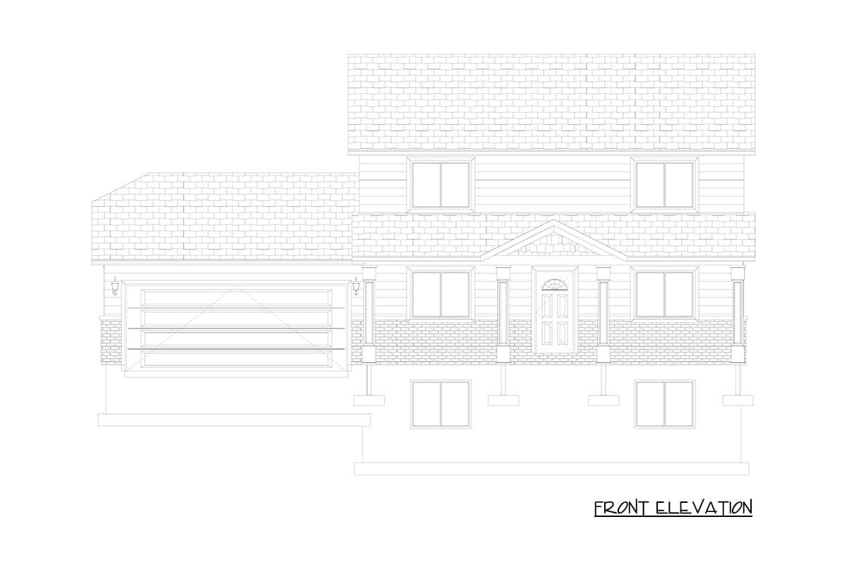 Plan 61698UT: Traditional House Plan with 3-5 Beds, Upstairs Master, and 2-Car Garage - Image #22 - Traditional