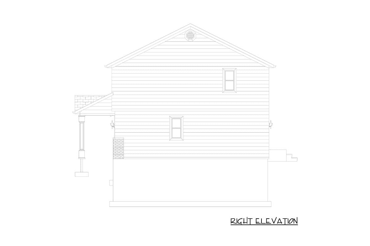 Plan 61698UT: Traditional House Plan with 3-5 Beds, Upstairs Master, and 2-Car Garage - Image #25 - Traditional